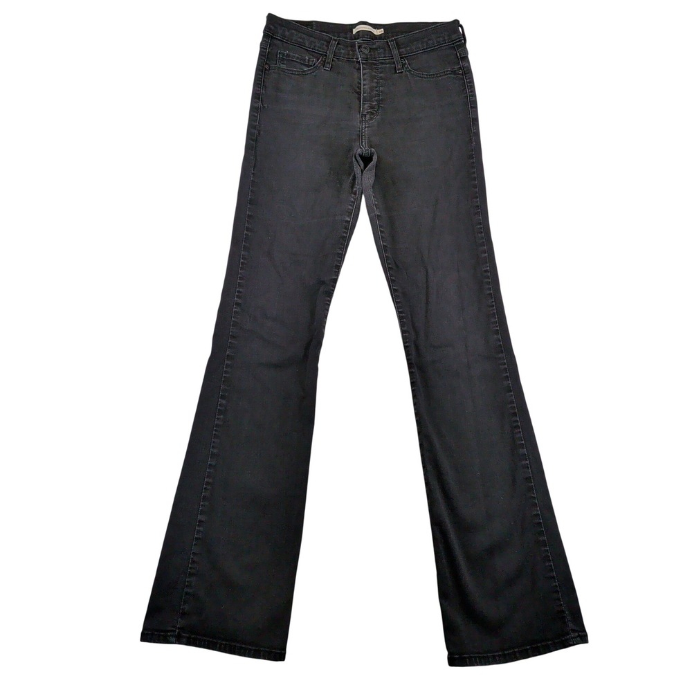 Levis 315 Shaping Bootcut Jeans Womens 28x34 Black Stretch Denim 19632-0000